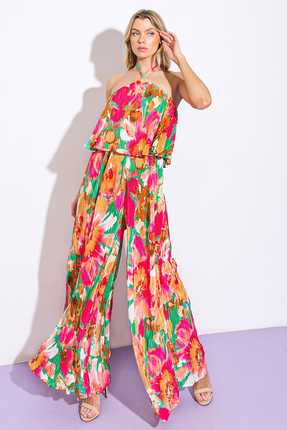 SWING OF THINGS PLISSE JUMPSUIT Flying Tomato